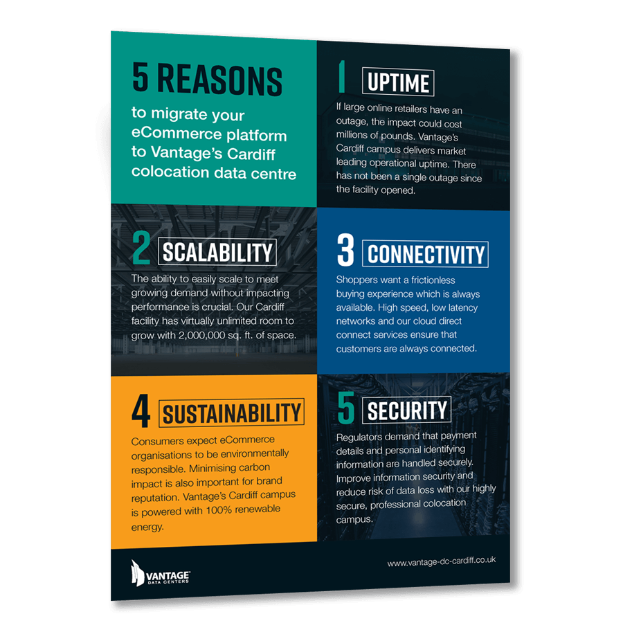5 Reasons to Migrate flat Mock up of Brochure